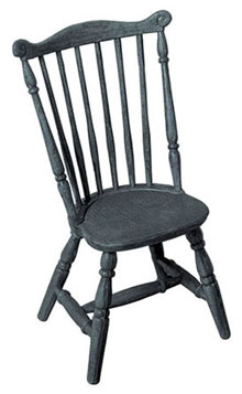 Dollhouse Miniature M-500 Duxbury Chair Minikit, Black